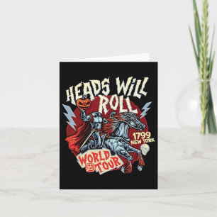 Heads Will Roll World Tour 1799 New York Halloween Card