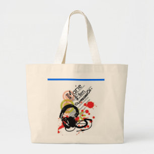 headset large tote bag