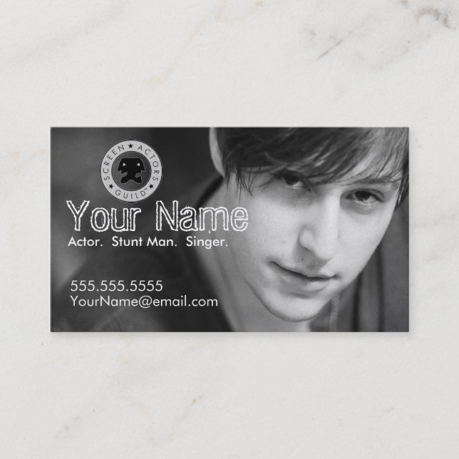 Headshot Business Card for the Working Actor II (Front)