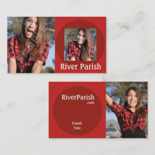 Headshot Photography Business Card Template