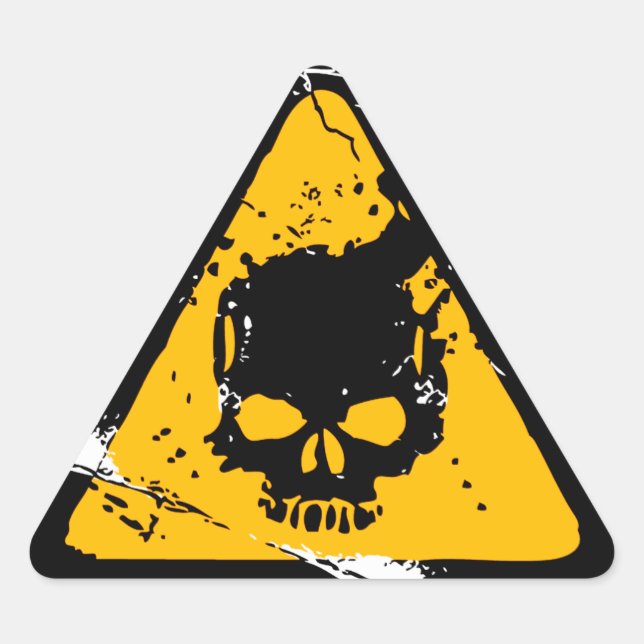 HEADSHOT Warning Triangle Sticker (Front)
