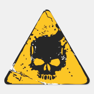 HEADSHOT Warning Triangle Sticker