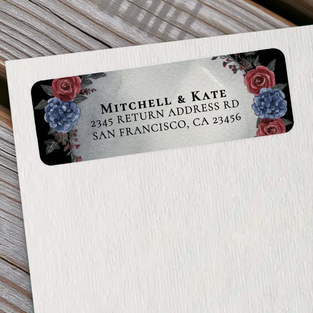 Headstone Floral Dark Gothic Wedding Address (Creator Uploaded)