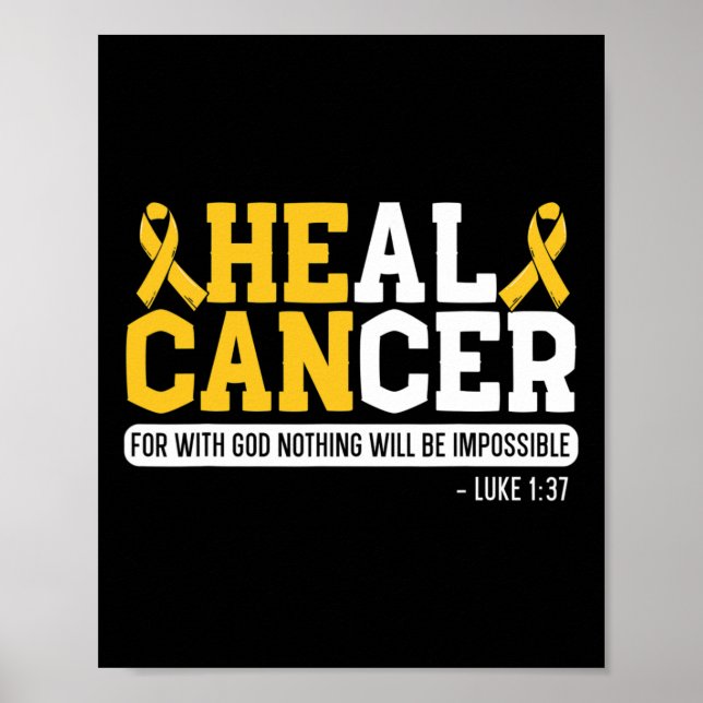 Heal Cancer Childhood Cancer Awareness Month Suppo Poster (Front)