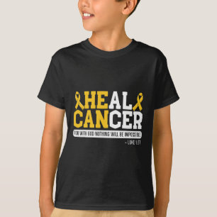 Heal Cancer Childhood Cancer Awareness Month Suppo T-Shirt
