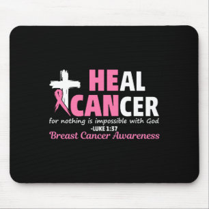 Heal Cancer Christian Believe God Breast Cancer Aw Mouse Mat