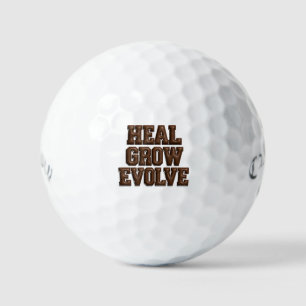 Heal Grow Evolve Puffy 3D Golf Balls