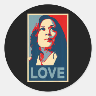 Heal Love Hope Kamala Harris Obama 47 Support Empo Classic Round Sticker