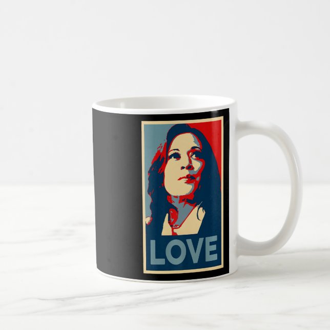 Heal Love Hope Kamala Harris Obama 47 Support Empo Coffee Mug (Right)
