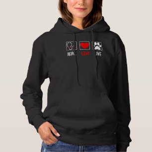 Heal Love Live Veterinarian TShirt Vet Tech Studen