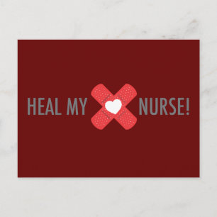 Heal my heart Nurse Postcard