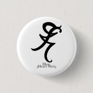 Heal Rune Mortal Instruments 3 Cm Round Badge