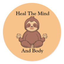 Heal the mind and body meditating sloth  