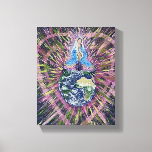 Heal the World energy art canvas, 8x10 Canvas Print (Front)