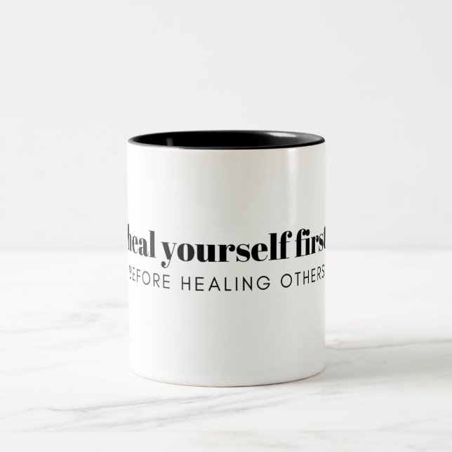 Heal Yourself Two-Tone Coffee Mug (Center)