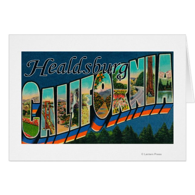 Healdburg, California - Large Letter Scenes (Front Horizontal)
