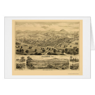 Healdsburg, CA Panoramic Map - 1876