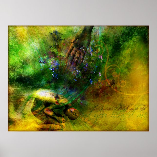 Healed (Contemporary Christian Art Poster) Poster (Front)