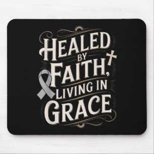 Healed Faith Living Grace Diabetes Awareness Mouse Mat