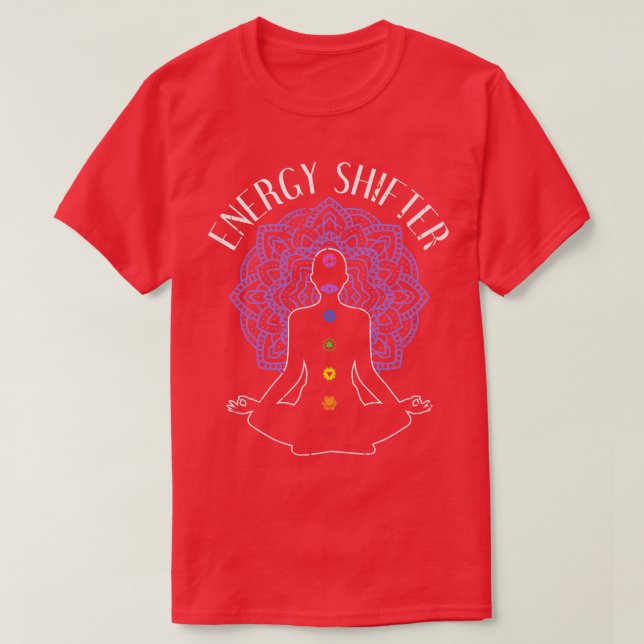 Healer Chakra Reiki Energy Shifter T-Shirt (Design Front)