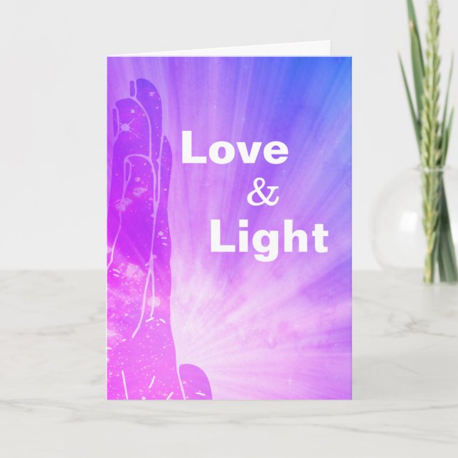 *~* Healer Rays Healing Hand Love Lightworker Card (Front)