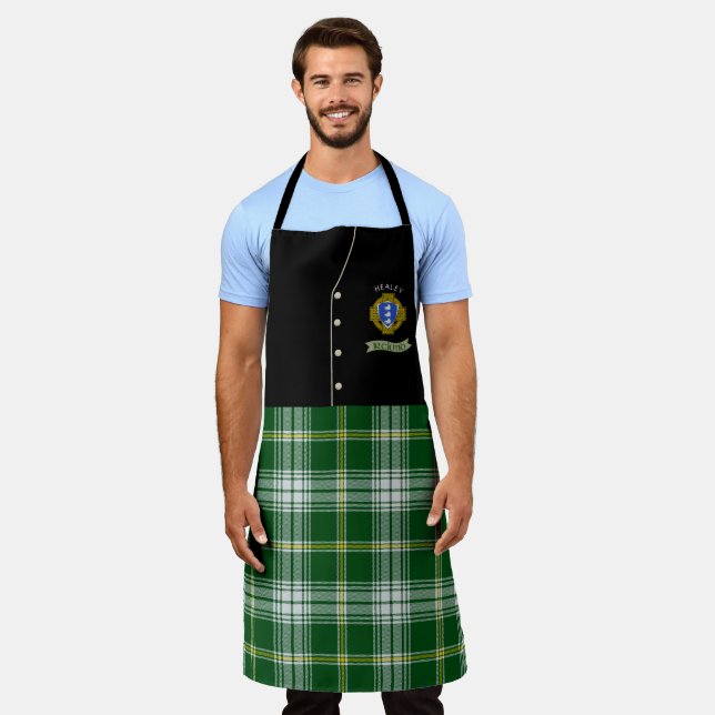 Healey Shield & Tartan Personalised Kilt  Apron (Worn)