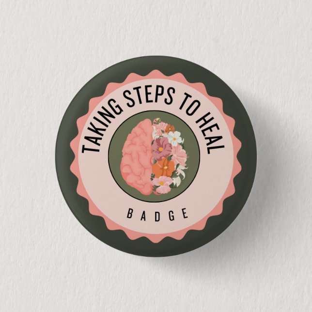 Healing 3 Cm Round Badge (Front)