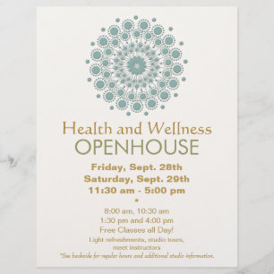 Healing Arts and Natural Health and Wellness Flyer
