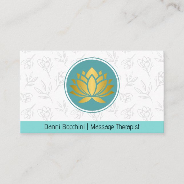 Healing Arts/ Massage/ Wellness/Yoga Business Card (Front)