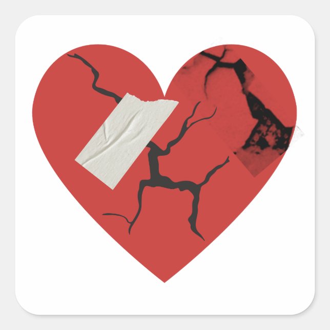 Healing Broken Heart Sticker (Front)