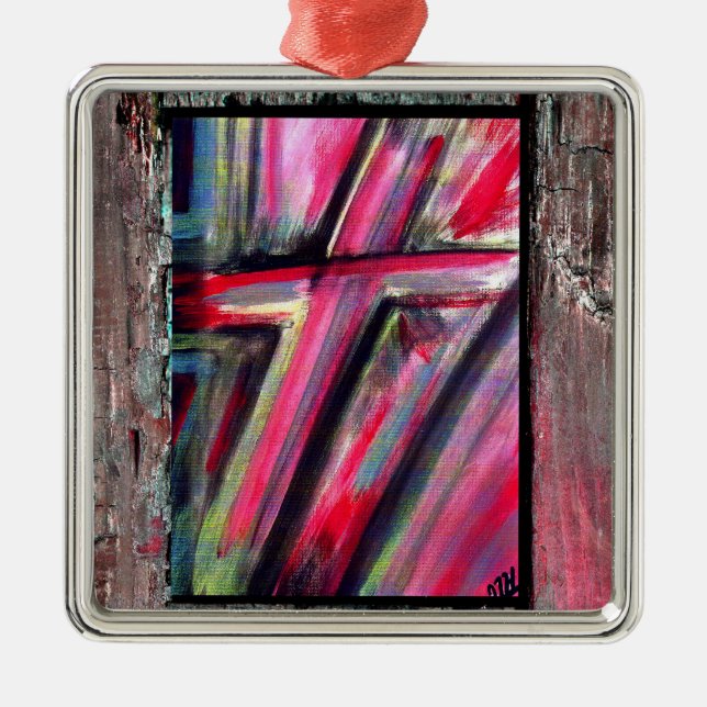 Healing Cross Metal Tree Decoration (Front)