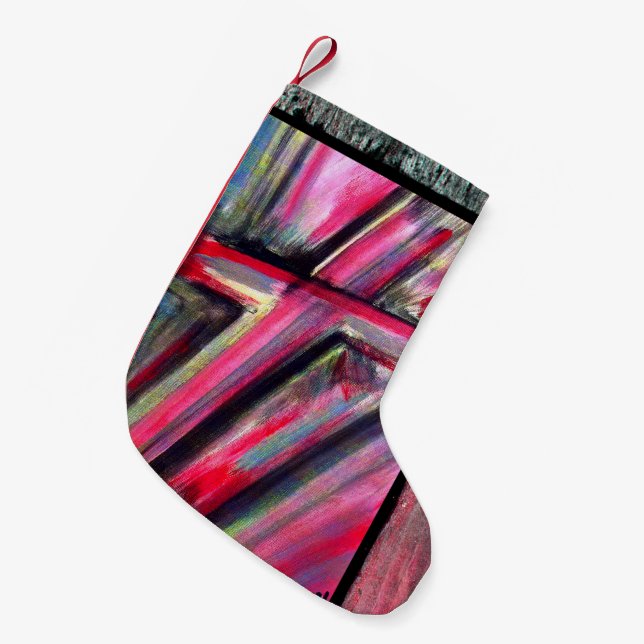 Healing Cross Small Christmas Stocking (Front (Hanging))