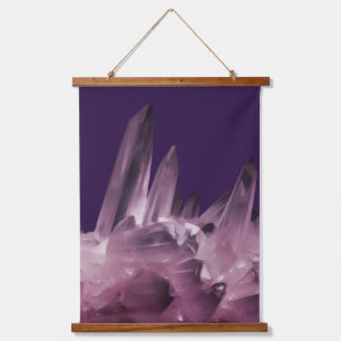 Healing Crystals Amethyst Gemstones Hanging Tapestry