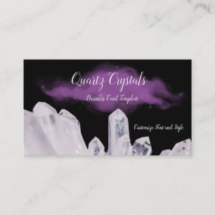 Healing Crystals-Mineral Quartz Crystals Business Card