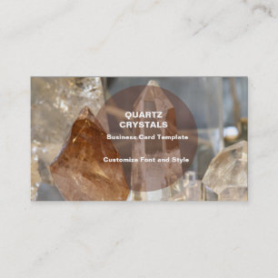 Healing Crystals - Quartz Crystals Business Card