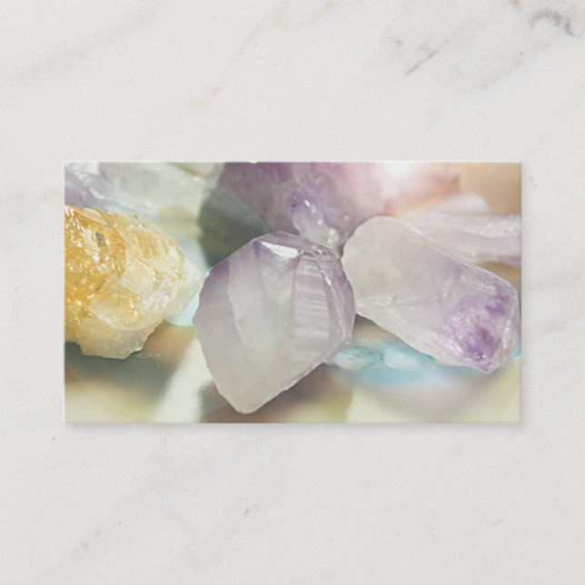 Healing Crystals / Therapist Business Cards (Front)