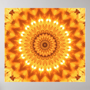 Healing Energy Mandala Poster