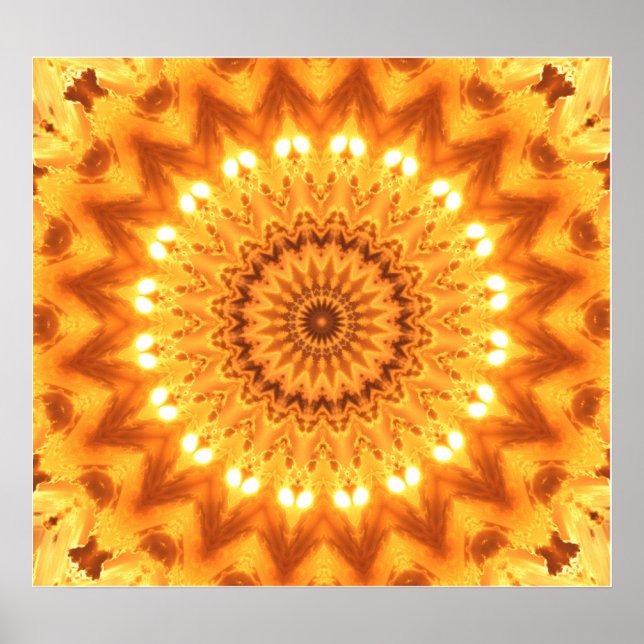Healing Energy Mandala Poster (Front)