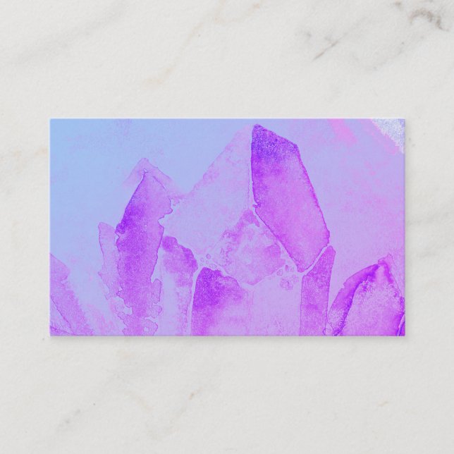 *~* Healing Energy Massage Yoga Reiki Crystal Business Card (Front)