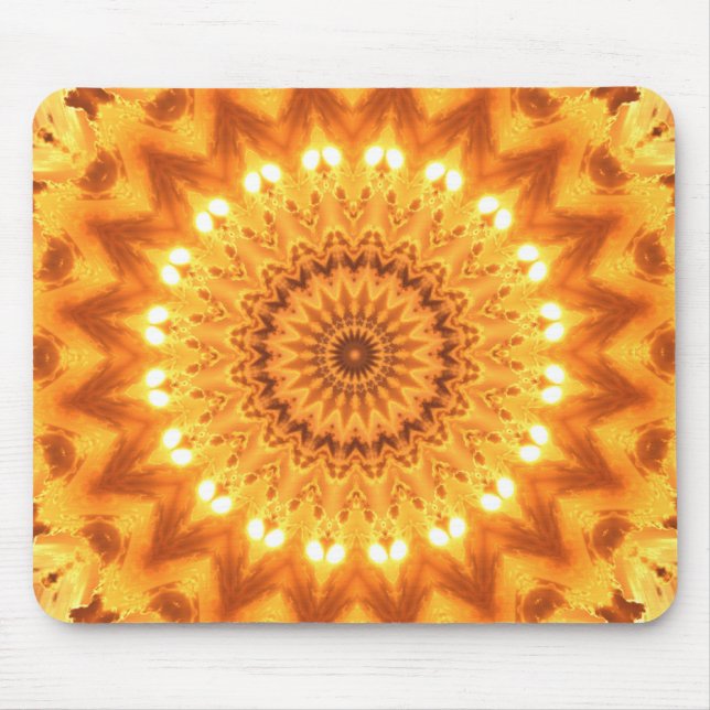 Healing Energy Sunny Mandala Mousepad (Front)