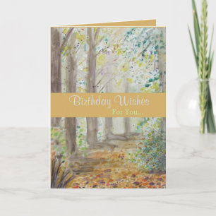 Healing Forest Birthday Greeting Card
