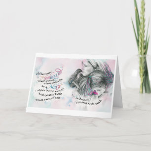 Healing God/Nurse, Folded Greeting Card, 5"x7" Card