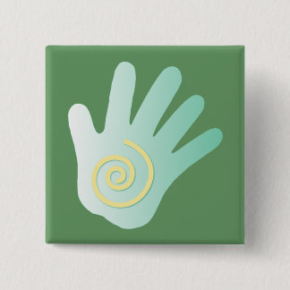 Healing Hand 15 Cm Square Badge