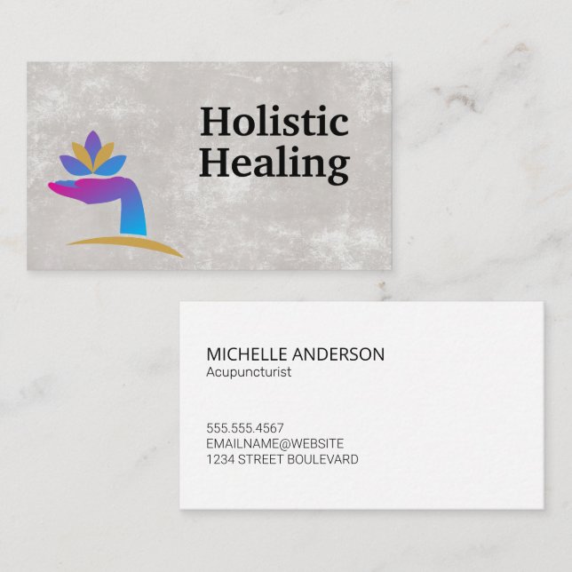 Healing Hand Business Card (Front/Back)