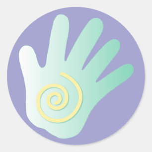 Healing Hand Classic Round Sticker