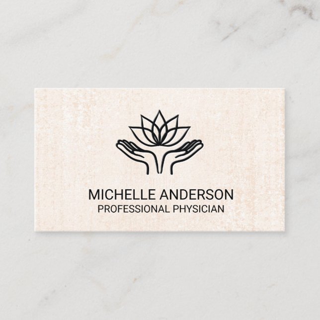 Healing Hands | Acupuncture | Reflexology Business Card (Front)