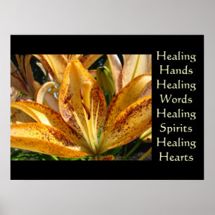 Healing Hands art Healing Words artwork prints