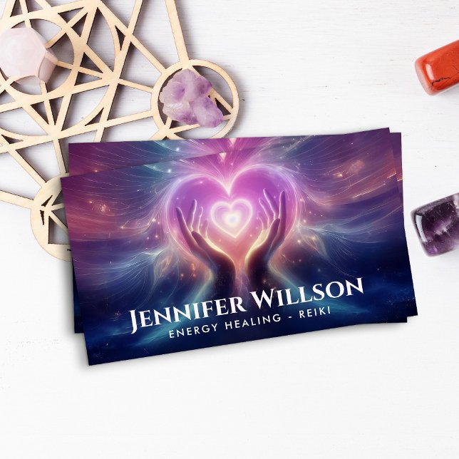 Healing Hands- Energy Healing - Reiki Business Card (Creator Uploaded)