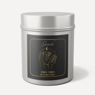 Healing Hands Growth Intention Candle Label