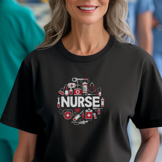 Healing Hands, Loving Hearts: Nurse Pride  T-Shirt (Nurse Style Tshirt)
